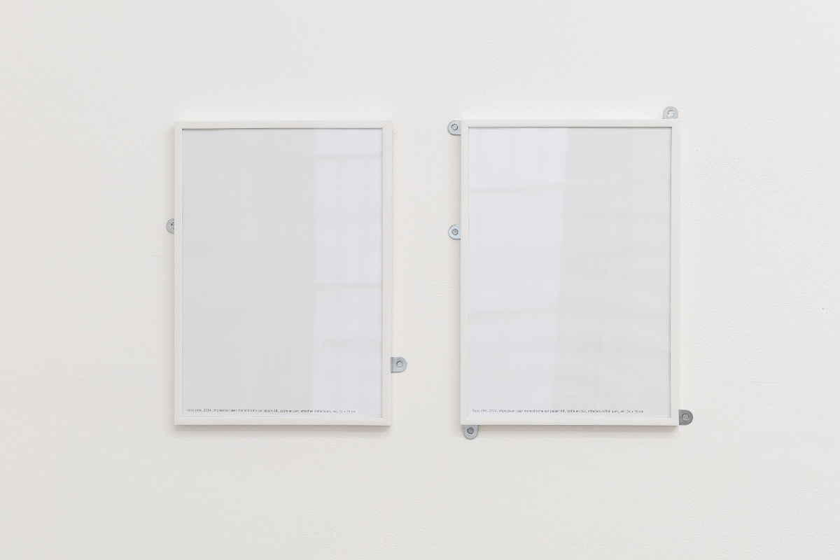Elsa Werth, vue d’exposition Primo Piano, Paris 2014